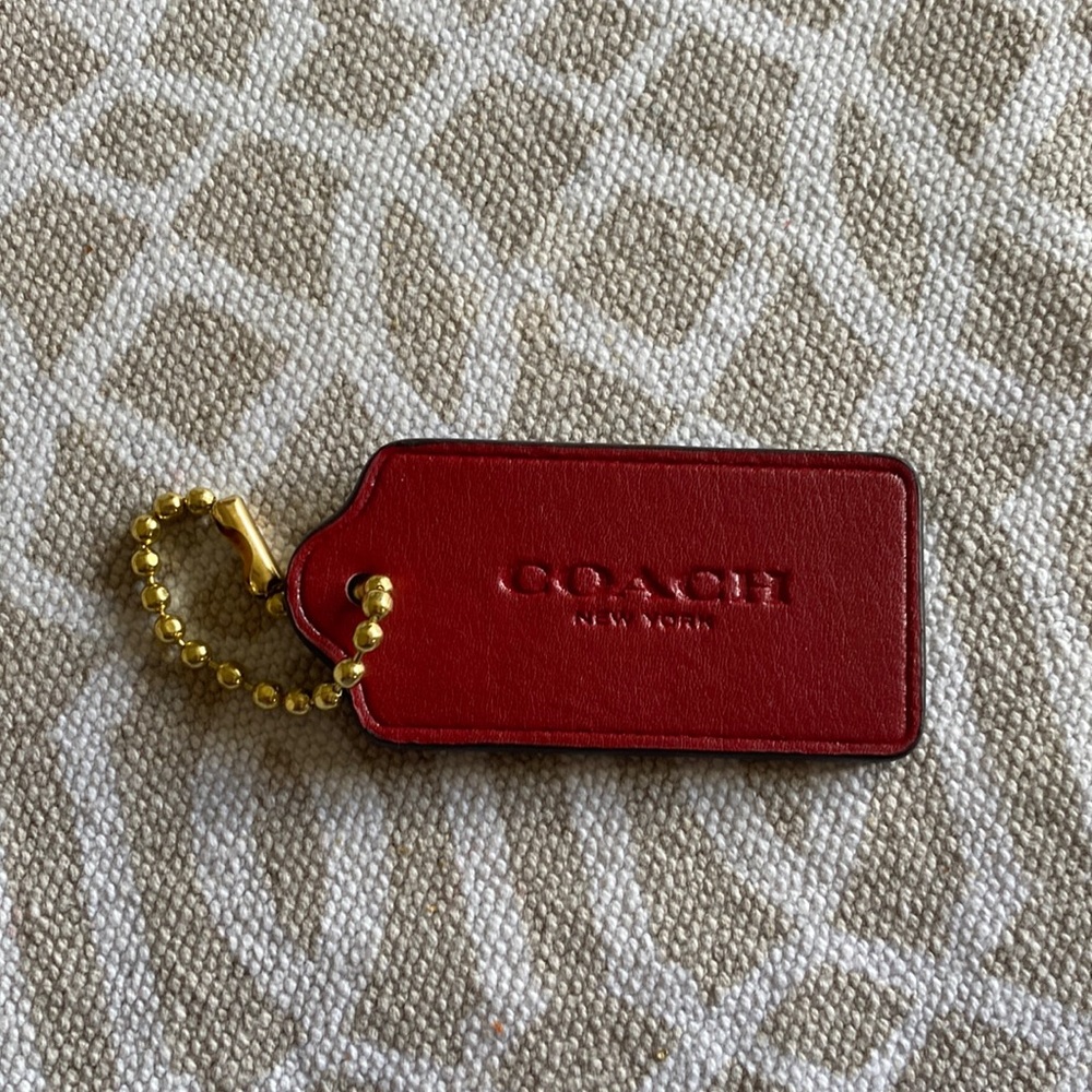Red Coach Keychain